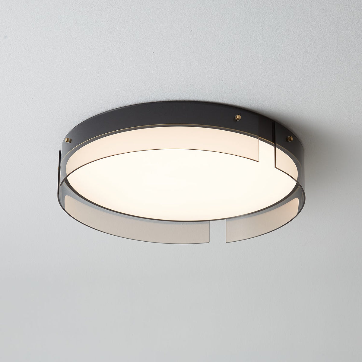 Bellatrix Modern Brass LED Flush Mount Ceiling Light for Living Room and Bedroom