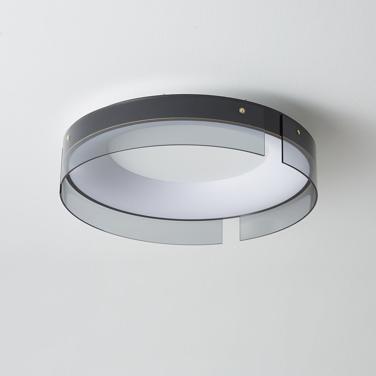 Bellatrix Modern Brass LED Flush Mount Ceiling Light for Living Room and Bedroom