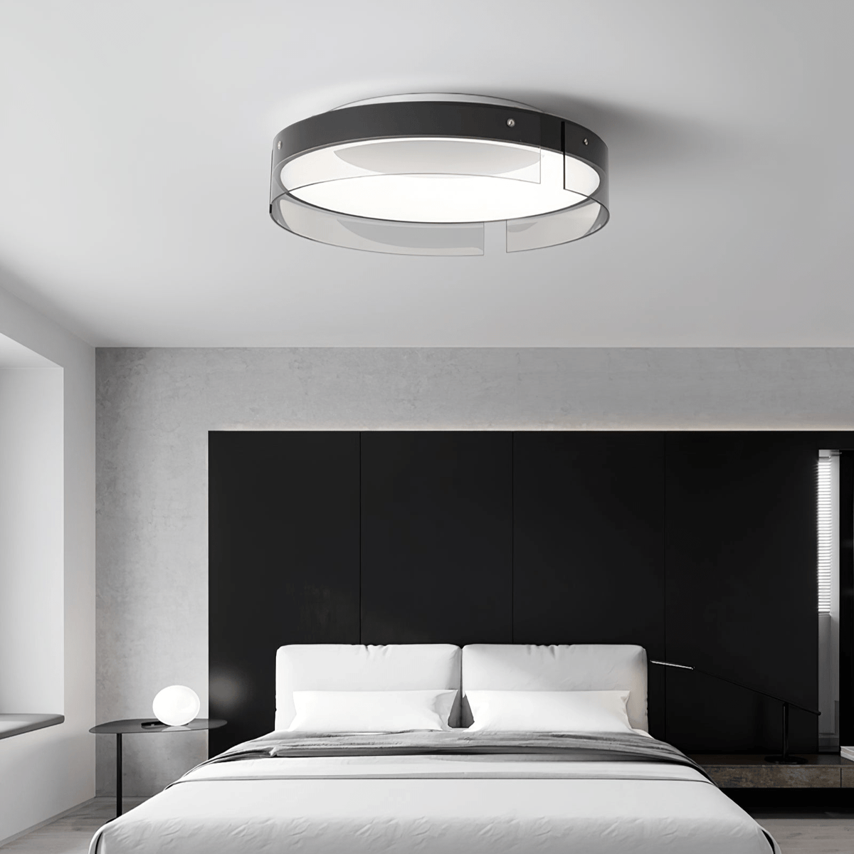 Bellatrix Modern Brass LED Flush Mount Ceiling Light for Living Room and Bedroom