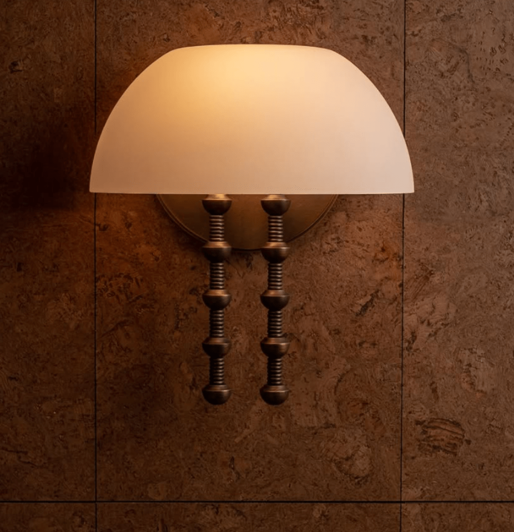 Bellini Alabaster Wall Sconce – Aged Brass & Natural Stone Lighting