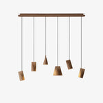 Bellwood Wood Pendant Light – Modern LED Hanging Lamp for Dining Room & Kitchen Island