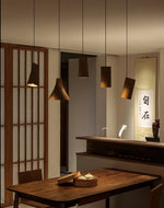 Bellwood Wood Pendant Light – Modern LED Hanging Lamp for Dining Room & Kitchen Island
