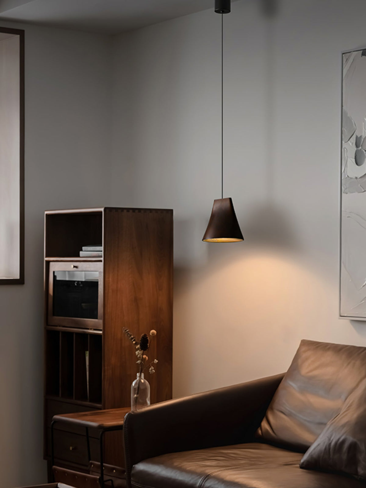Bellwood Wood Pendant Light – Modern LED Hanging Lamp for Dining Room & Kitchen Island