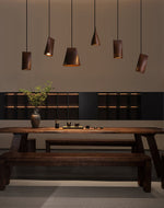 Bellwood Wood Pendant Light – Modern LED Hanging Lamp for Dining Room & Kitchen Island