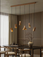 Bellwood Wood Pendant Light – Modern LED Hanging Lamp for Dining Room & Kitchen Island