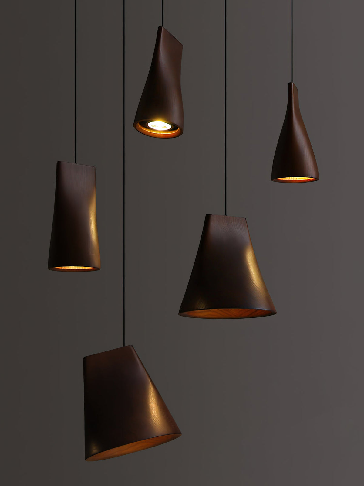 Bellwood Wood Pendant Light – Modern LED Hanging Lamp for Dining Room & Kitchen Island