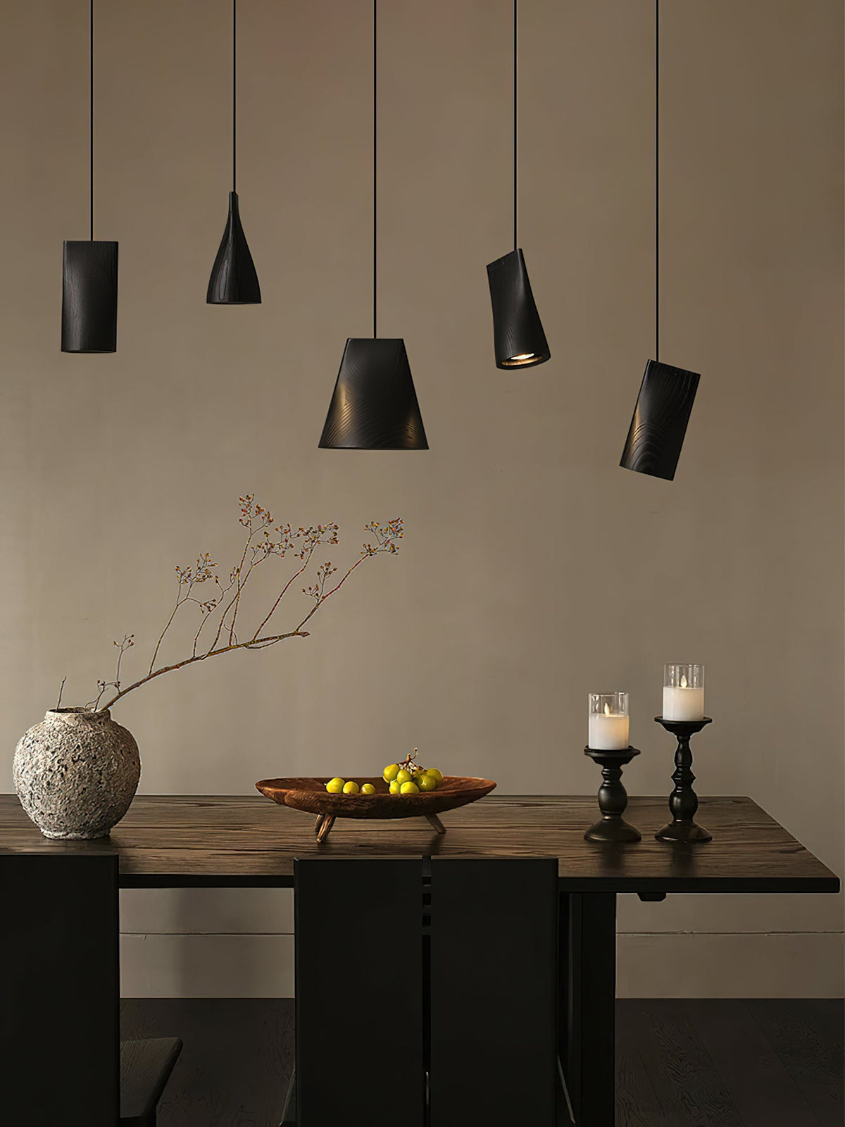 Bellwood Wood Pendant Light – Modern LED Hanging Lamp for Dining Room & Kitchen Island