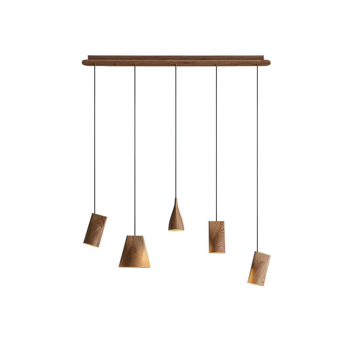 Bellwood Wood Pendant Light – Modern LED Hanging Lamp for Dining Room & Kitchen Island