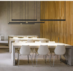 Belto Linear LED Pendant Light – Canvas Strap Suspension, Modern Minimalist