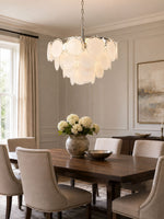 Bettina Glass Chandelier – Modern Murano-Style Pendant for Dining Room and Living Room
