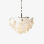 Bettina Glass Chandelier – Modern Murano-Style Pendant for Dining Room and Living Room
