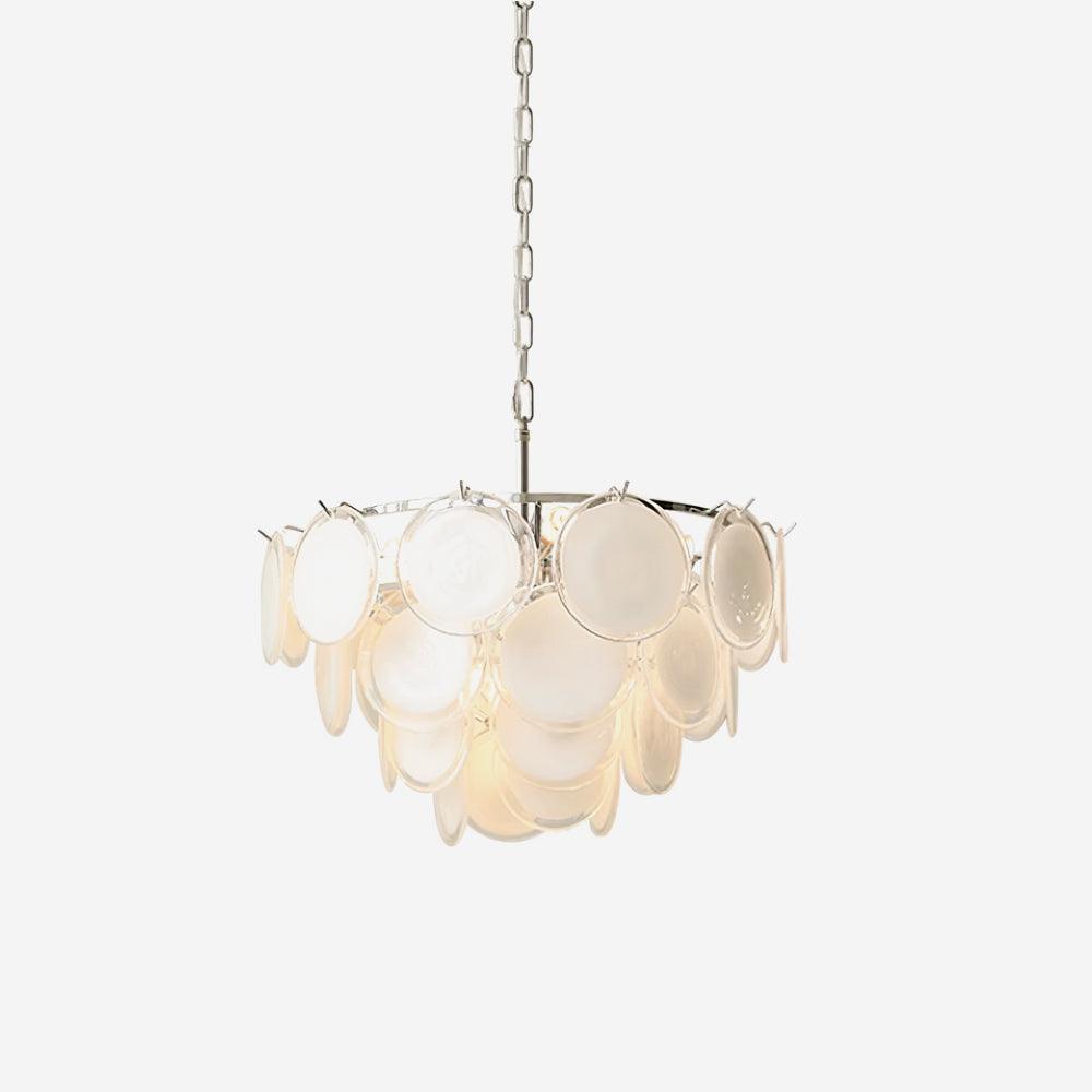 Bettina Glass Chandelier – Modern Murano-Style Pendant for Dining Room and Living Room