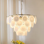 Bettina Glass Chandelier – Modern Murano-Style Pendant for Dining Room and Living Room