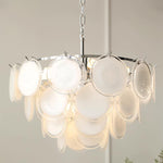Bettina Glass Chandelier – Modern Murano-Style Pendant for Dining Room and Living Room