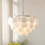 Bettina Glass Chandelier – Modern Murano-Style Pendant for Dining Room and Living Room
