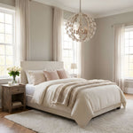 Bianca Floral Orb Chandelier – Ceramic Flower Pendant Light for Elegant Interiors