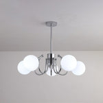 Bianca Chandelier – Modern Chrome & Glass Pendant Light for Dining Room