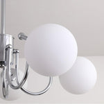 Bianca Chandelier – Modern Chrome & Glass Pendant Light for Dining Room