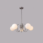 Bianca Chandelier – Modern Chrome & Glass Pendant Light for Dining Room