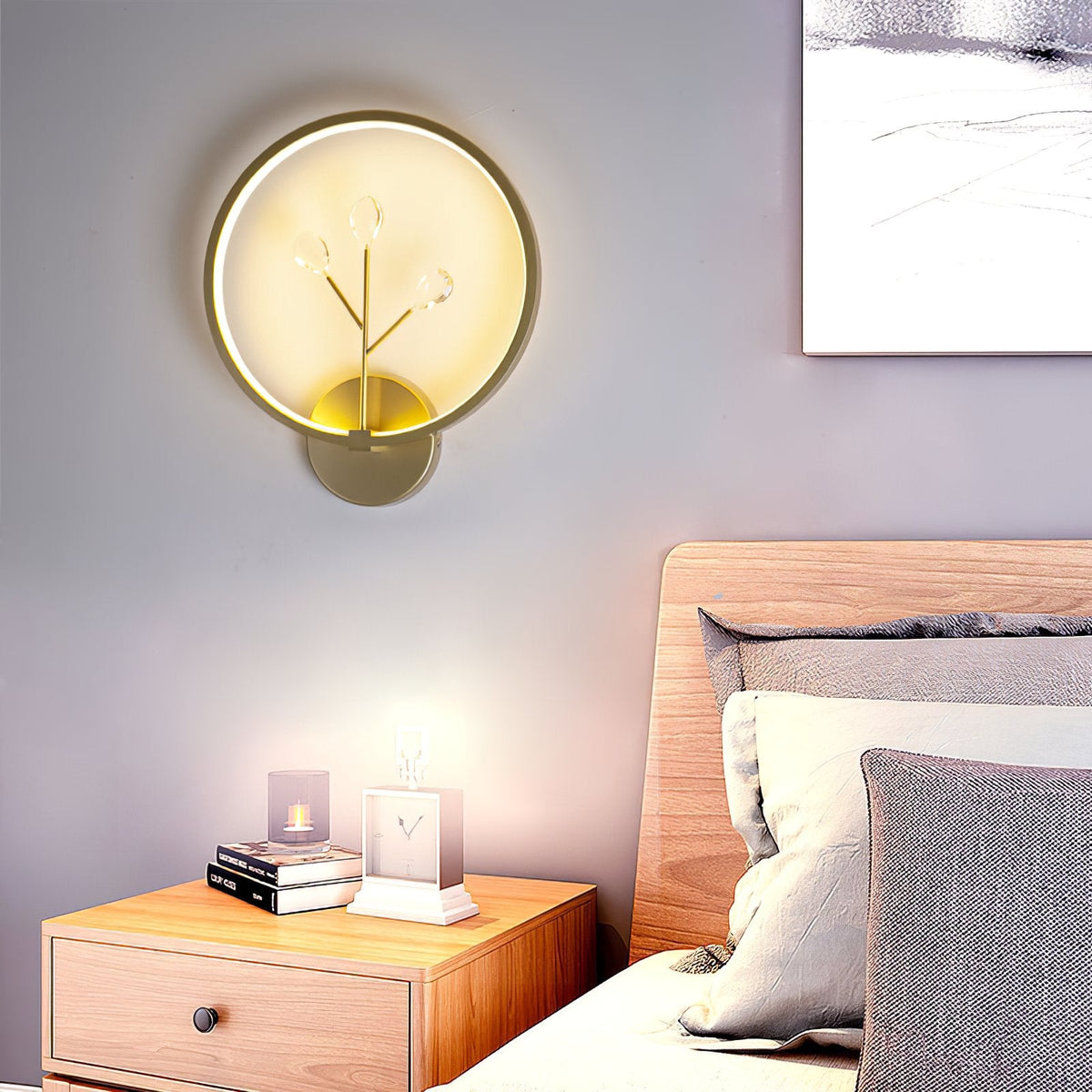Bifurcated Crystal Wall Light