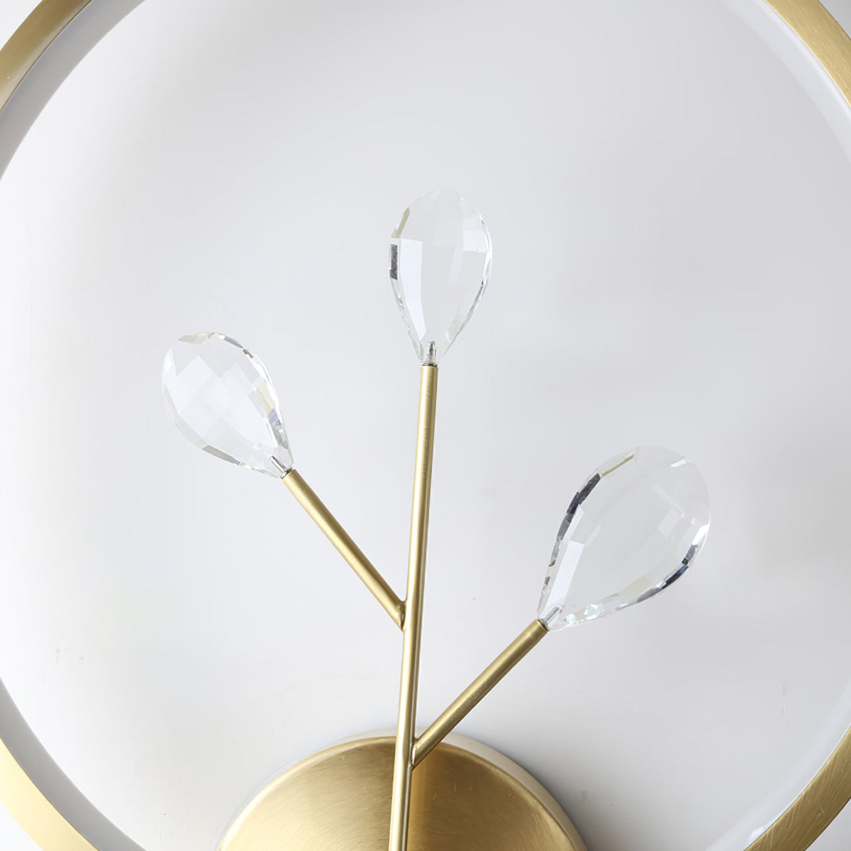 Bifurcated Crystal Wall Light