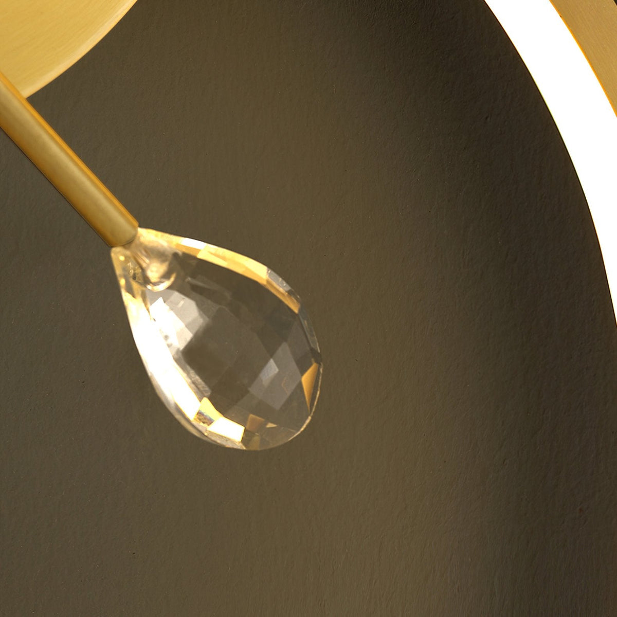 Bifurcated Crystal Wall Light
