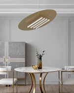 Aurelia Disc LED Pendant Light in Gold for Modern Interiors