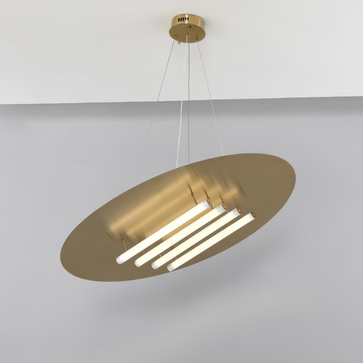 Aurelia Disc LED Pendant Light in Gold for Modern Interiors