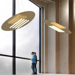 Aurelia Disc LED Pendant Light in Gold for Modern Interiors