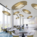 Aurelia Disc LED Pendant Light in Gold for Modern Interiors