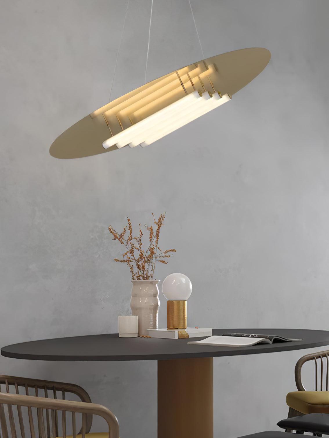 Aurelia Disc LED Pendant Light in Gold for Modern Interiors