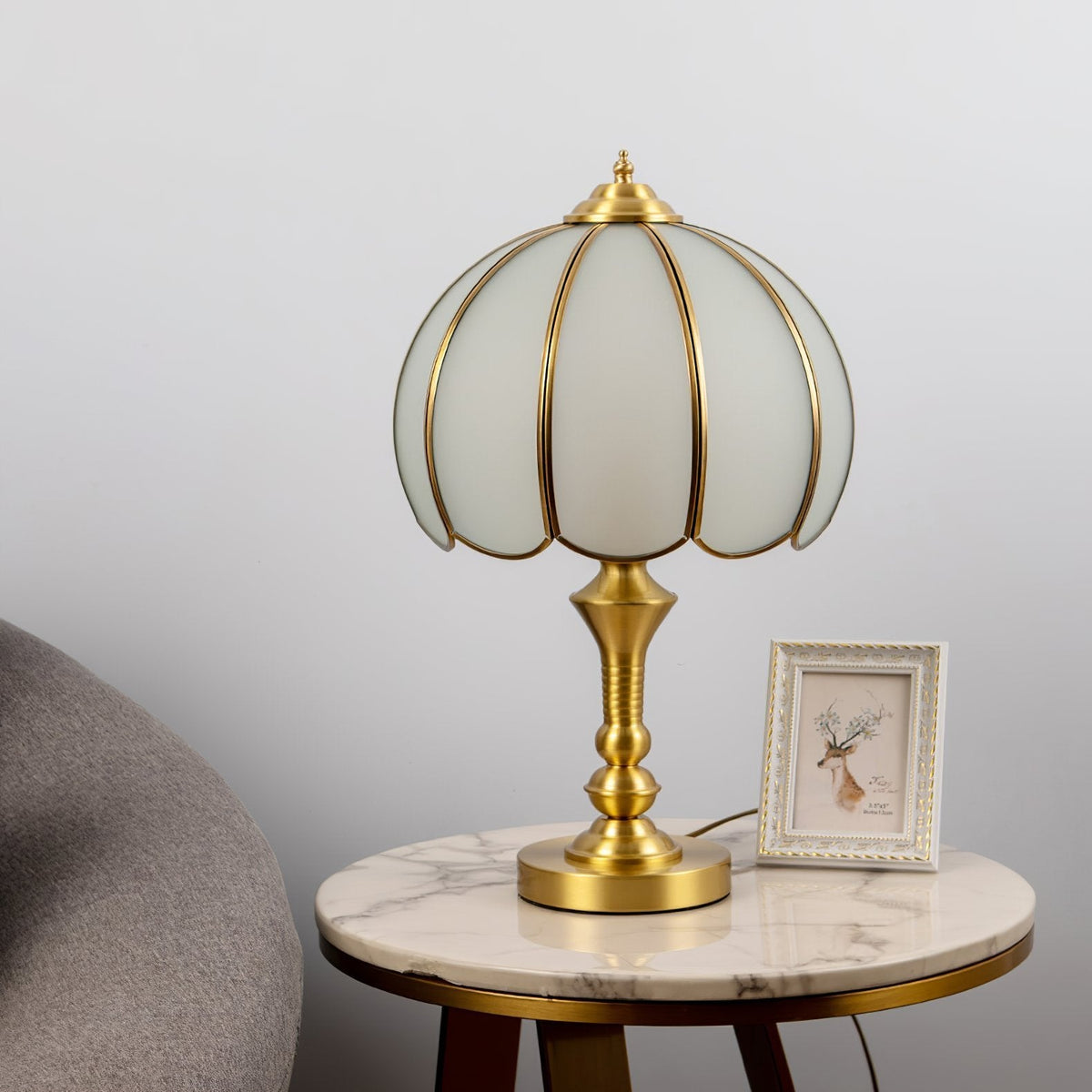 Binny Vintage Brass Table Lamp