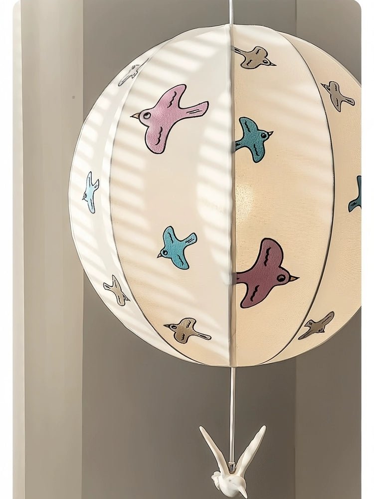 Artisan Bird Silhouette Balloon Pendant Light for Modern Interiors