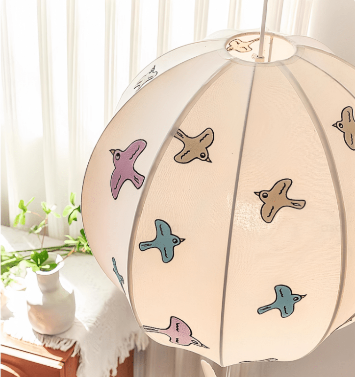 Artisan Bird Silhouette Balloon Pendant Light for Modern Interiors