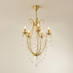 Birdcage Crystal Chandelier with Vintage Gold Finish
