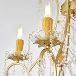 Birdcage Crystal Chandelier with Vintage Gold Finish