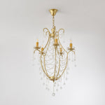 Birdcage Crystal Chandelier with Vintage Gold Finish