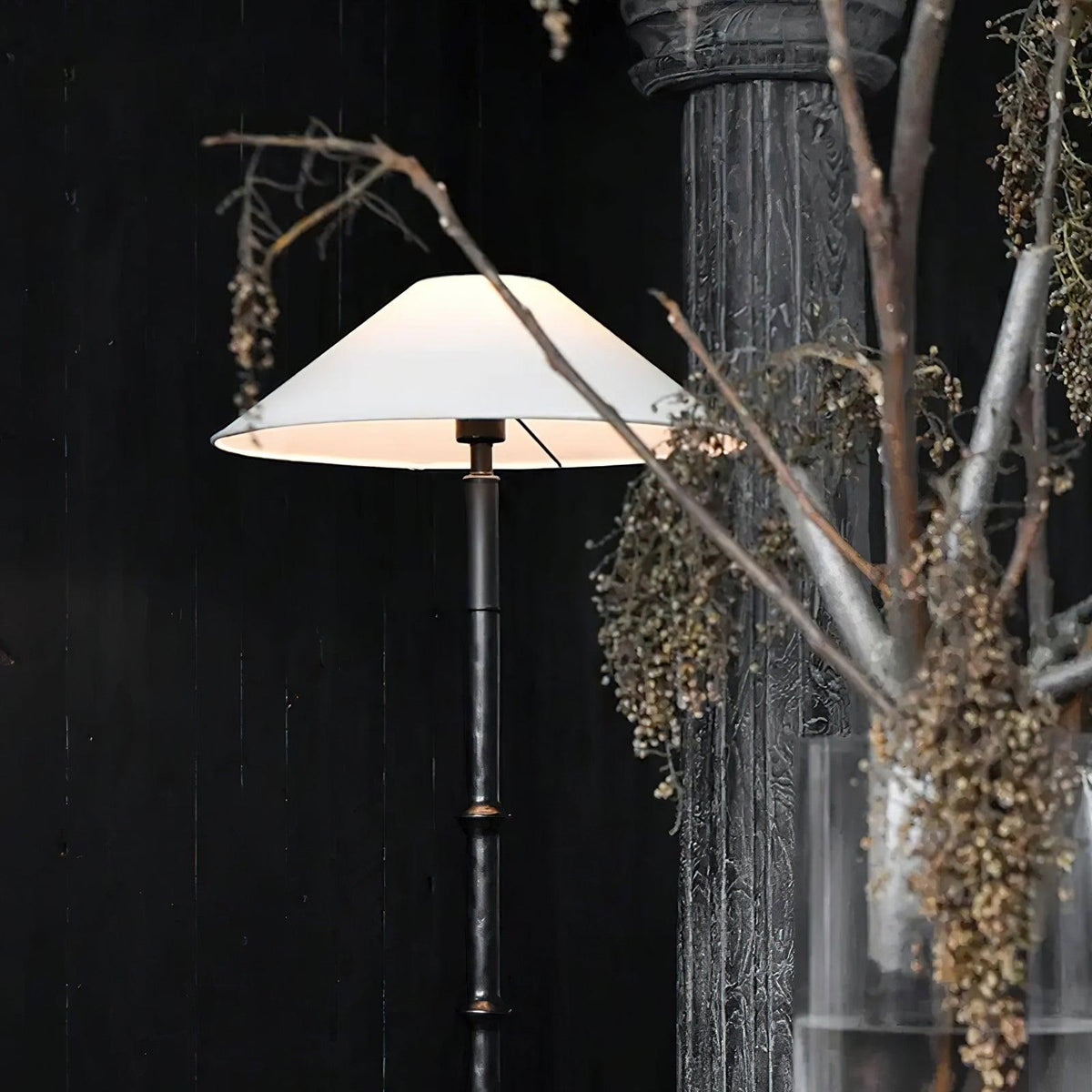 black-bamboo-floor-lamp