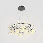 Big O Firefly LED Chandelier — Modern Black Designer Pendant Light