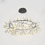 Big O Firefly LED Chandelier — Modern Black Designer Pendant Light