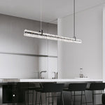 Black Ice Linear LED Pendant Light for Kitchen Island and Dining Room