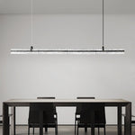 Black Ice Linear LED Pendant Light for Kitchen Island and Dining Room
