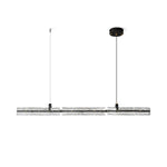 Black Ice Linear LED Pendant Light for Kitchen Island and Dining Room