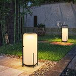 Twilight Lantern Solar Table Lamp – Stainless Steel & Glass Outdoor LED Light