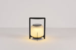 Twilight Lantern Solar Table Lamp – Stainless Steel & Glass Outdoor LED Light