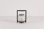 Twilight Lantern Solar Table Lamp – Stainless Steel & Glass Outdoor LED Light