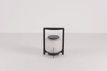 Twilight Lantern Solar Table Lamp – Stainless Steel & Glass Outdoor LED Light