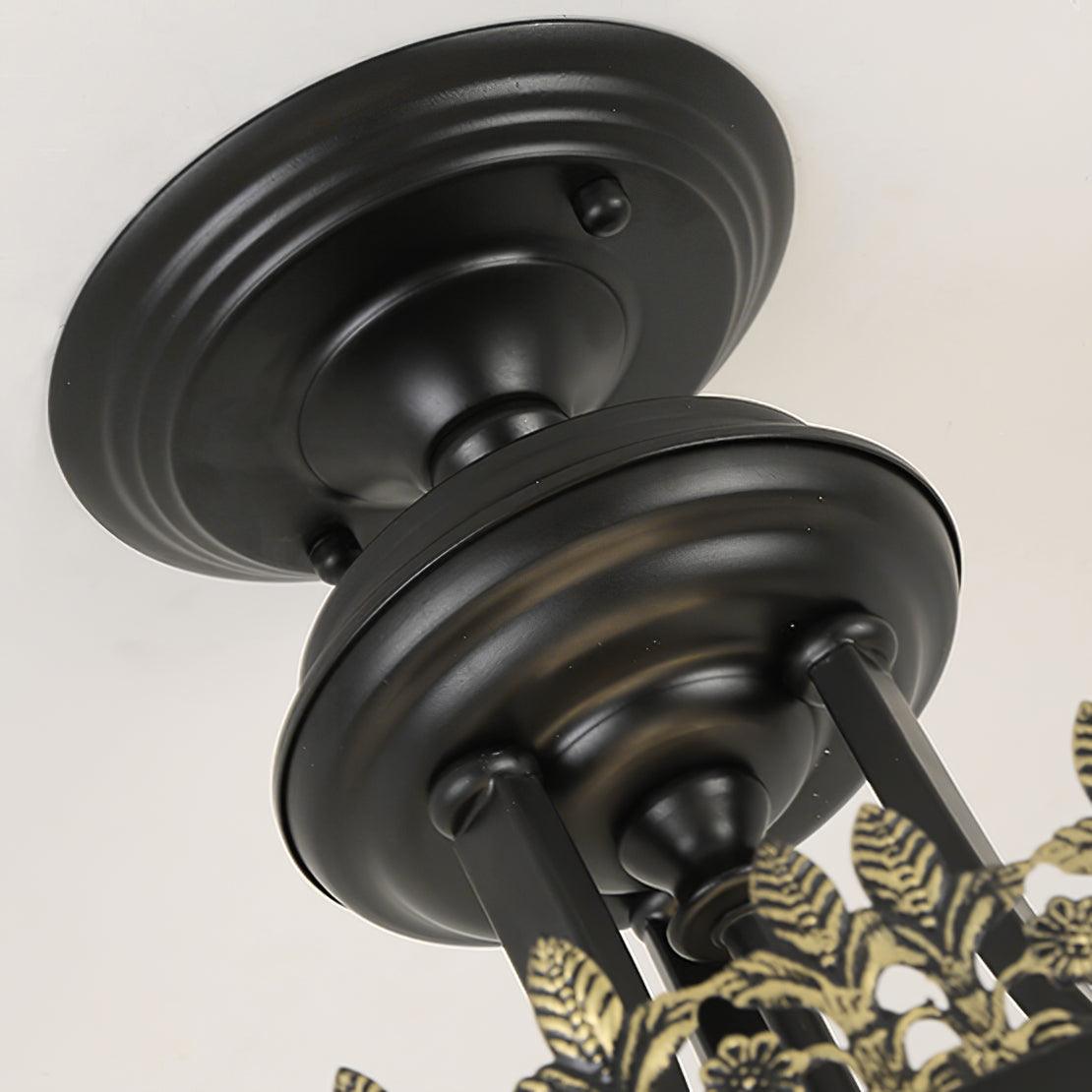 black-vintage-bowl-frosted-glass-ceiling-light