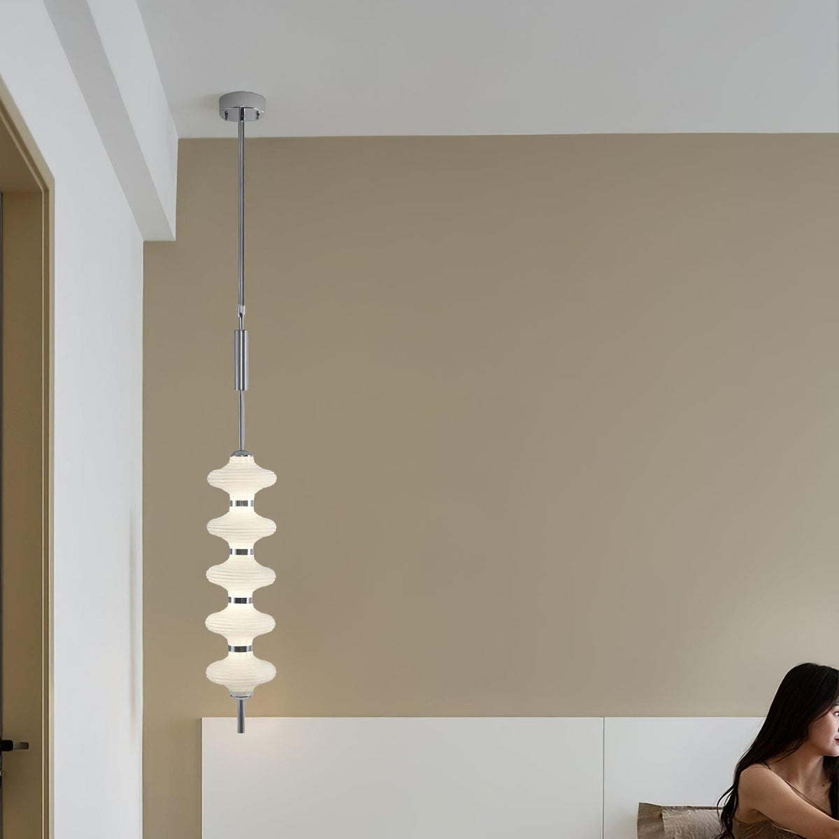 Blair Glass Pendant Light – Modern Minimalist LED Hanging Lamp