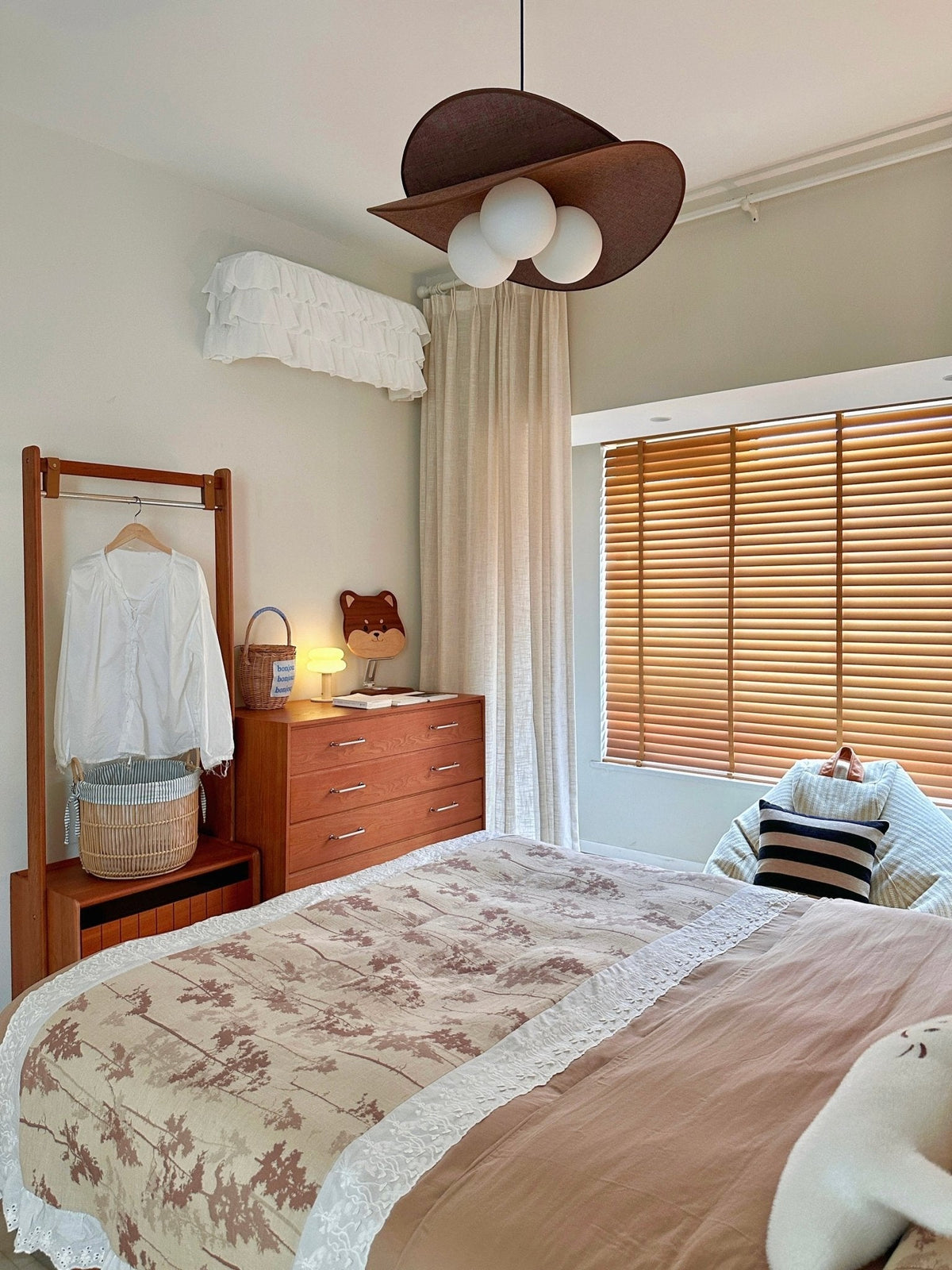 Bloom Petals Chandelier — Sculptural Fabric Pendant Light